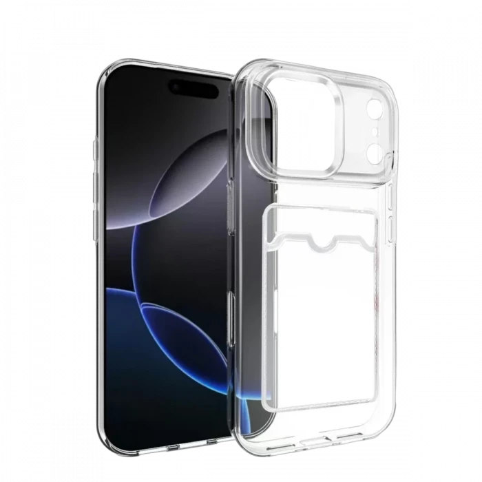 Newface Apple iPhone 17 Pro Max Kart Şeffaf Silikon - Şeffaf