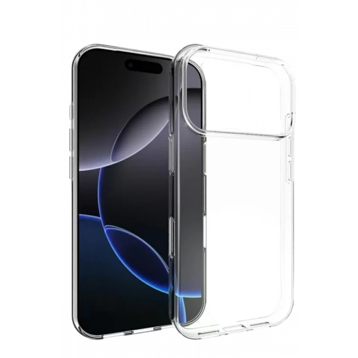 Newface Apple iPhone 17 Pro Max Lüx Şeffaf Silikon - Şeffaf