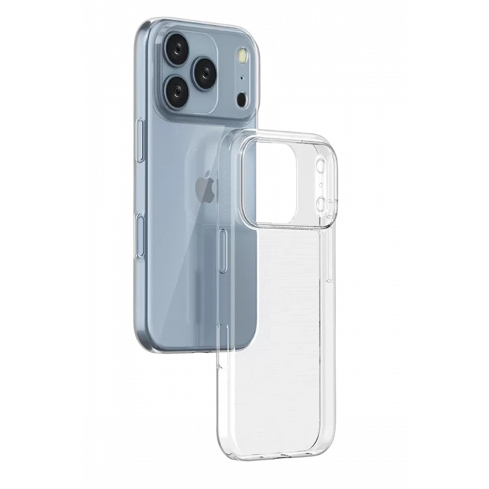 Newface Apple iPhone 17 Pro Max Lüx Şeffaf Silikon - Şeffaf