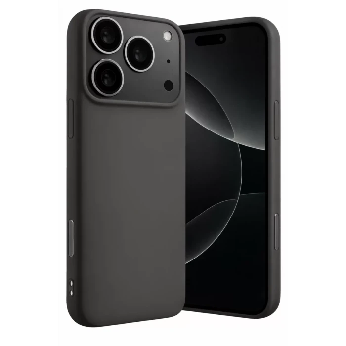 Newface Apple iPhone 17 Pro Max Nano içi Kadife Silikon - Gri