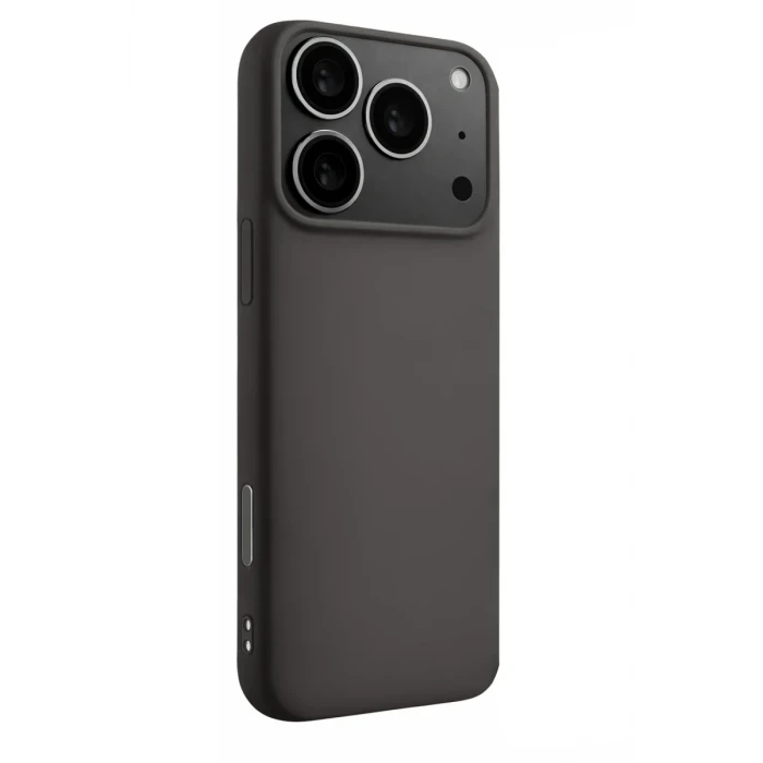 Newface Apple iPhone 17 Pro Max Nano içi Kadife Silikon - Gri