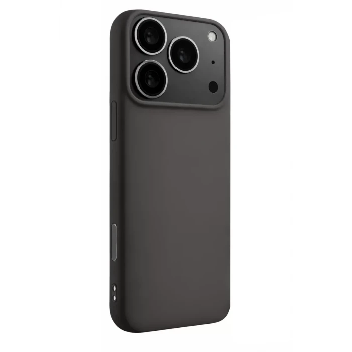 Newface Apple iPhone 17 Pro Max Nano içi Kadife Silikon - Gri