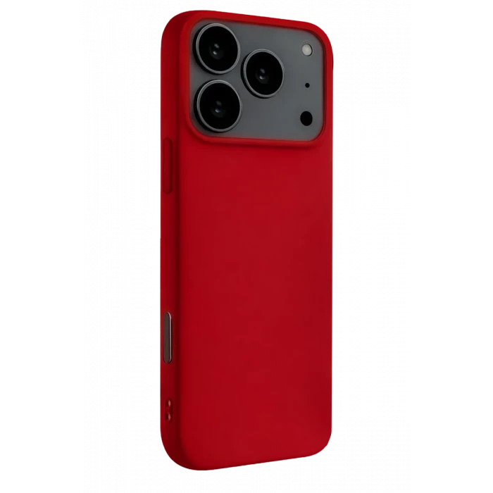 Newface Apple iPhone 17 Pro Max Nano içi Kadife Silikon - Kırmızı