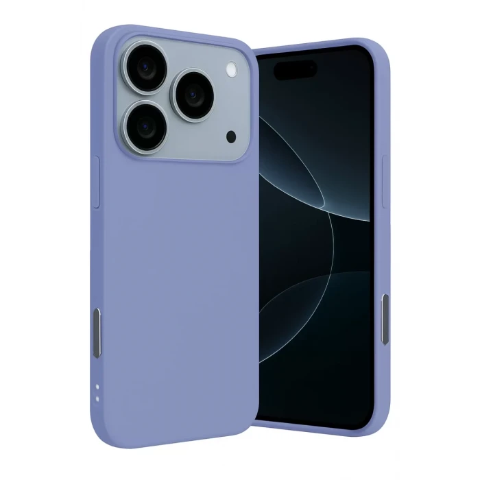Newface Apple iPhone 17 Pro Max Nano içi Kadife Silikon - Lila