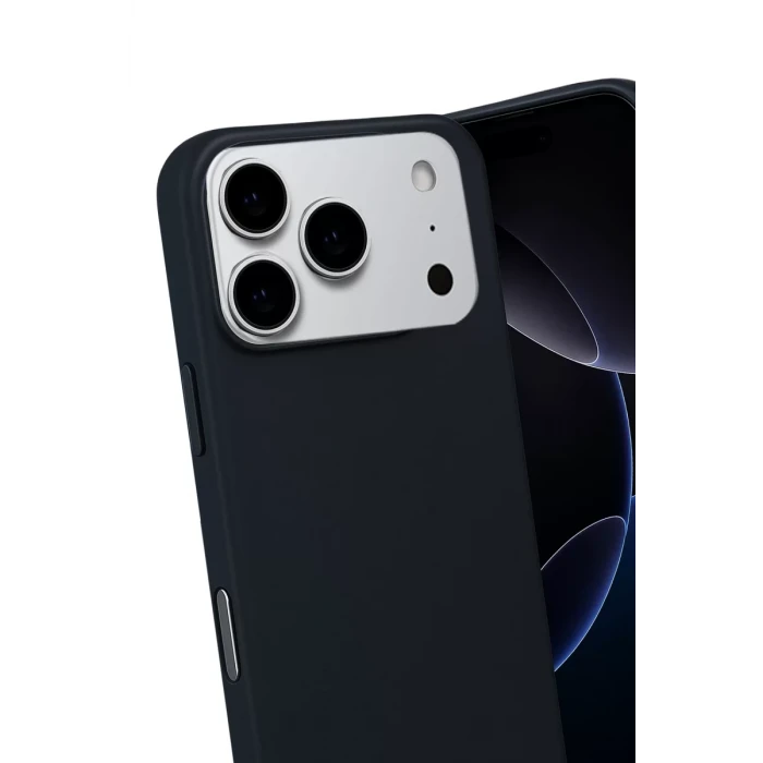 Newface Apple iPhone 17 Pro Max Nano içi Kadife Silikon - Siyah