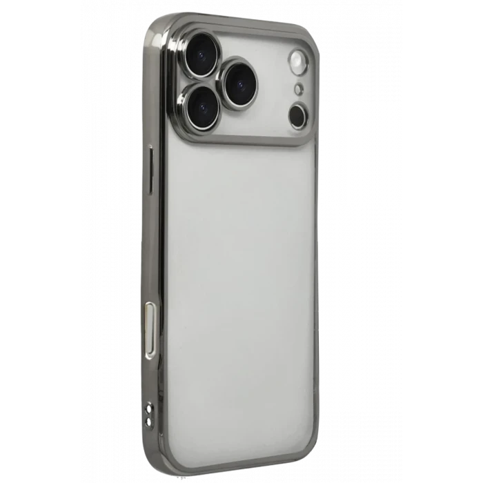 Newface Apple iPhone 17 Pro Max Razer Lensli Silikon - Titan Gri