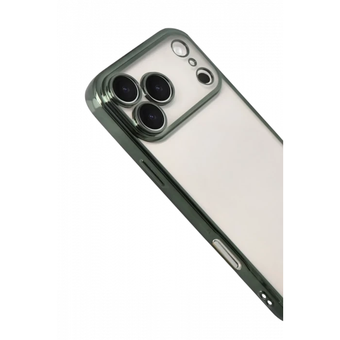 Newface Apple iPhone 17 Pro Max Razer Lensli Silikon - Yeşil