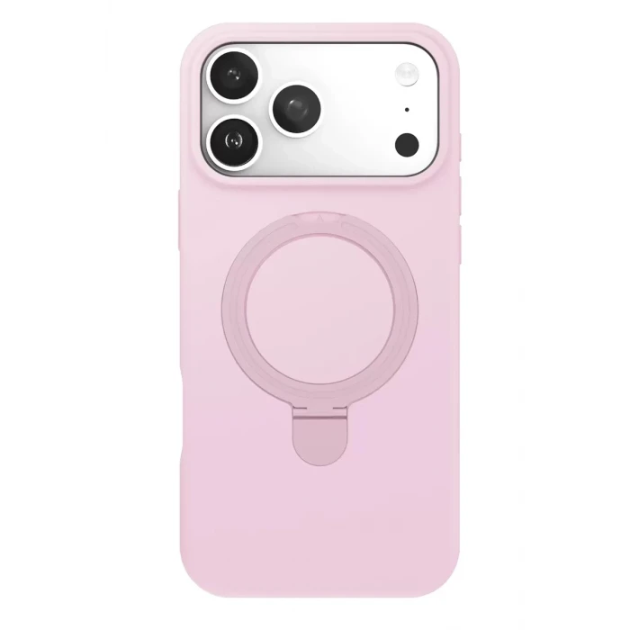 Newface Apple iPhone 17 Pro Max Regal Magsafe Standlı Kapak - Açık Pembe