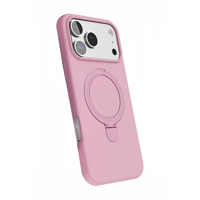 Newface Apple iPhone 17 Pro Max Regal Magsafe Standlı Kapak - Açık Pembe