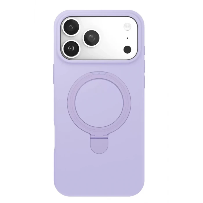 Newface Apple iPhone 17 Pro Max Regal Magsafe Standlı Kapak - Lila