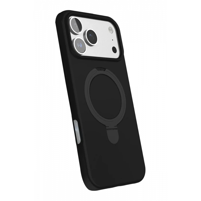 Newface Apple iPhone 17 Pro Max Regal Magsafe Standlı Kapak - Siyah