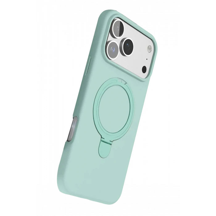 Newface Apple iPhone 17 Pro Max Regal Magsafe Standlı Kapak - Su Yeşili