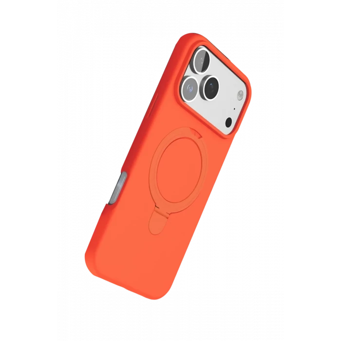 Newface Apple iPhone 17 Pro Max Regal Magsafe Standlı Kapak - Turuncu