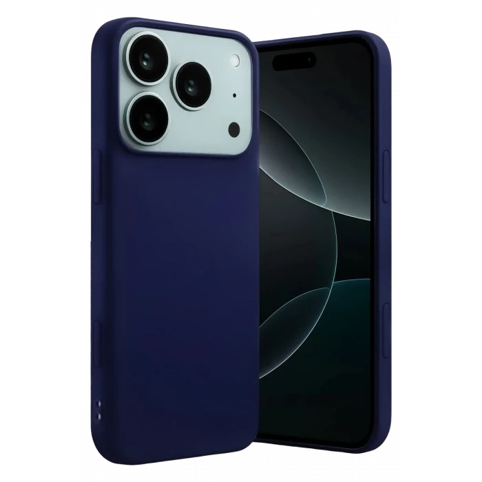 Newface Apple iPhone 17 Pro Nano içi Kadife Silikon - Lacivert