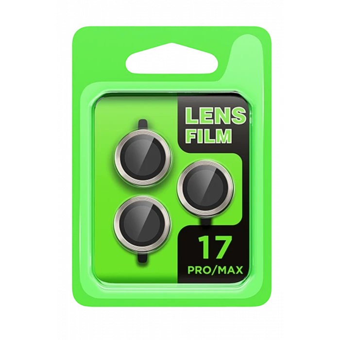 Newface Apple iPhone 17 Pro Raze Metal Kamera Lens - Gri