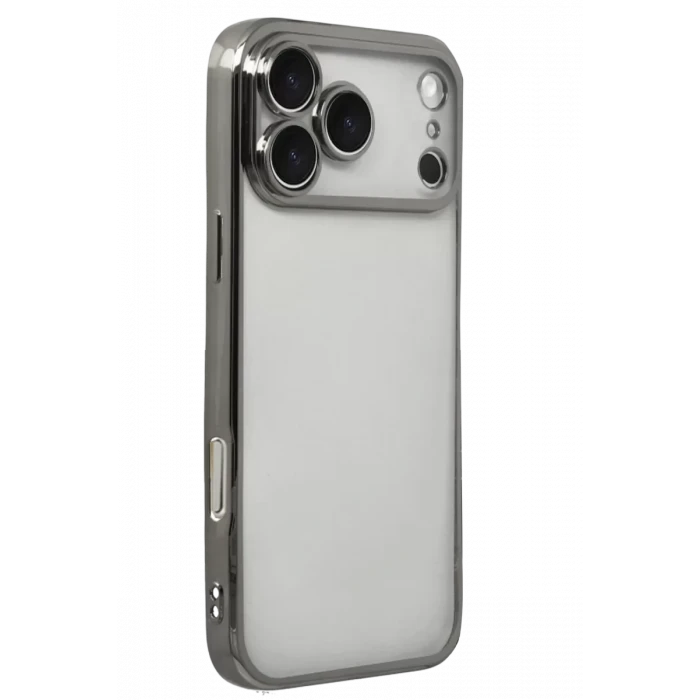 Newface Apple iPhone 17 Pro Razer Lensli Silikon - Titan Gri