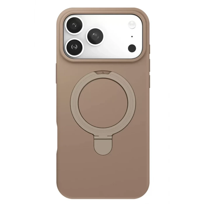 Newface Apple iPhone 17 Pro Regal Magsafe Standlı Kapak - Çöl Titanyum