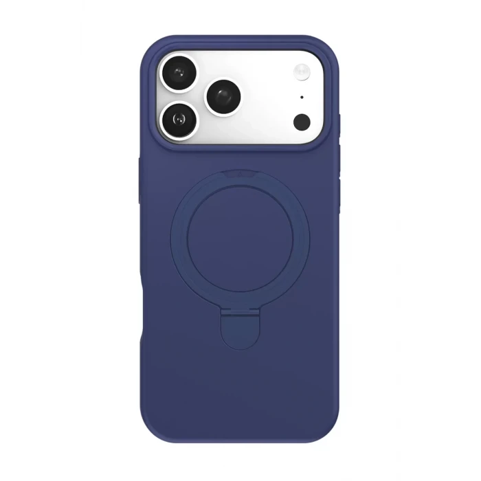 Newface Apple iPhone 17 Pro Regal Magsafe Standlı Kapak - Lacivert