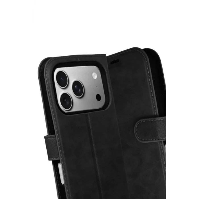 Newface Apple iPhone 17 Pro Trend S Plus Kapaklı Kılıf - Siyah
