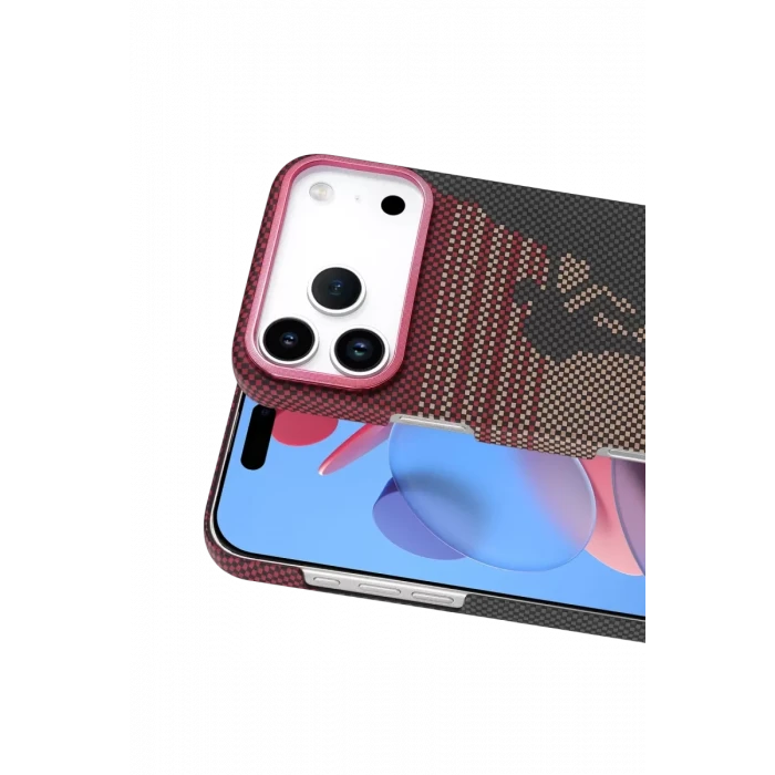 Newface Apple iPhone 17 Pro Vega Magsafe Kapak - Kırmızı