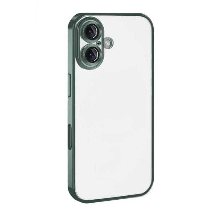 Newface Apple iPhone 17 Razer Lensli Silikon - Yeşil