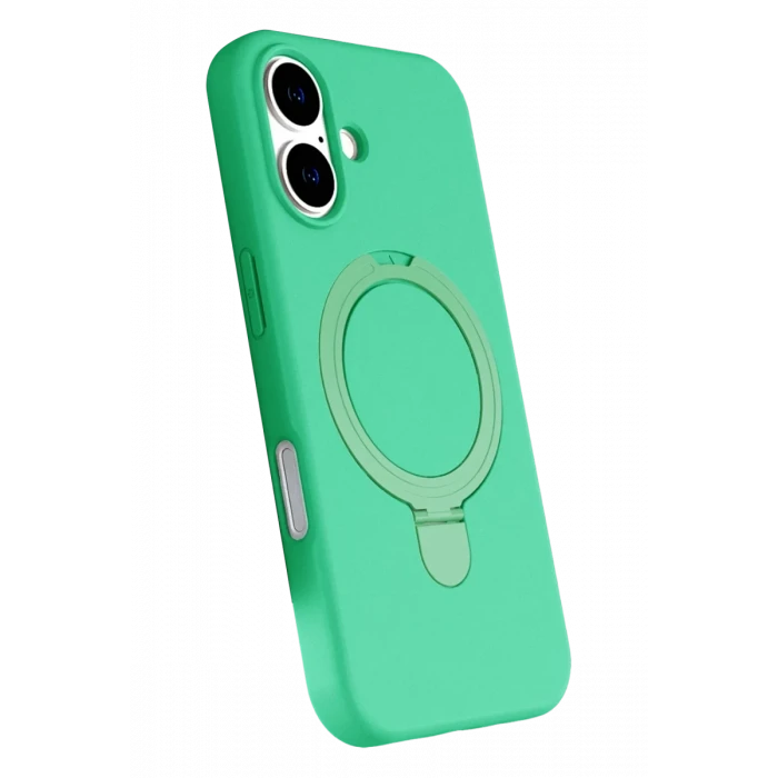 Newface Apple iPhone 17 Regal Magsafe Standlı Kapak - Yeşil