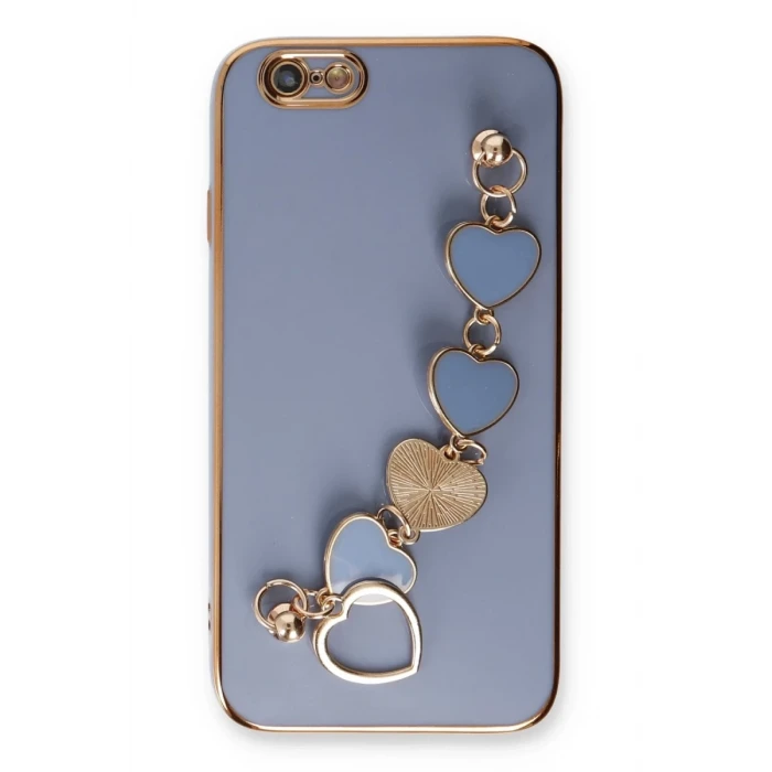 Newface Apple iPhone 6 Kılıf Esila Silikon - Gri