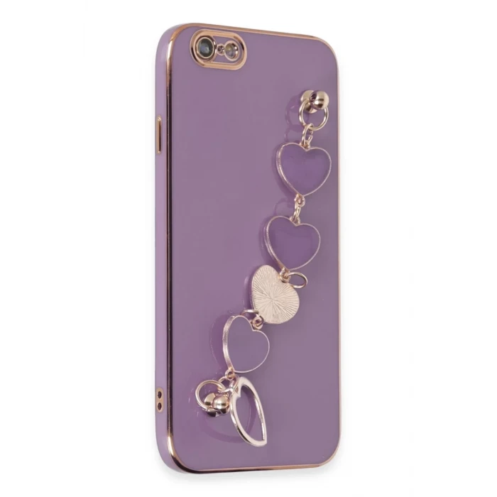 Newface Apple iPhone 6 Kılıf Esila Silikon - Mor