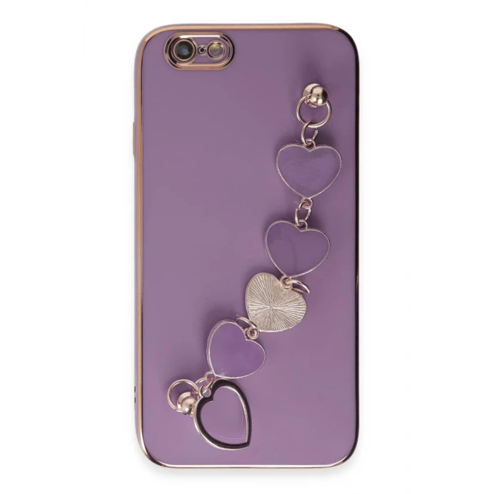 Newface Apple iPhone 6 Kılıf Esila Silikon - Mor