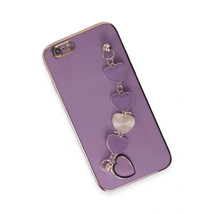 Newface Apple iPhone 6 Kılıf Esila Silikon - Mor