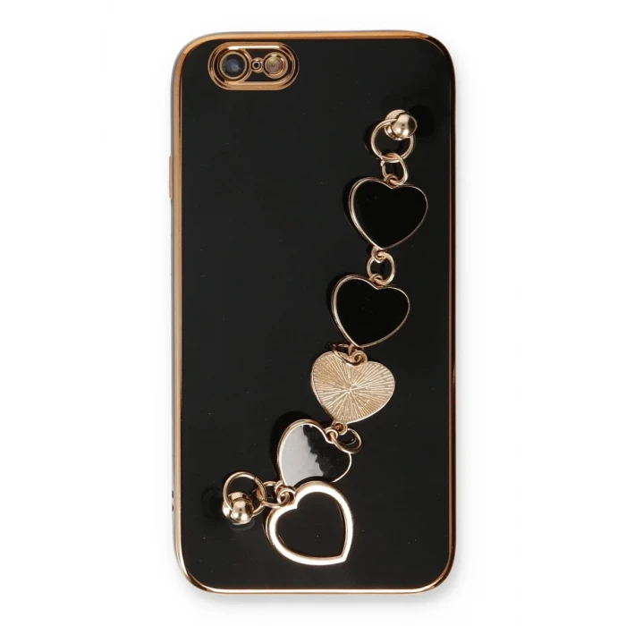 Newface Apple iPhone 6 Kılıf Esila Silikon - Siyah