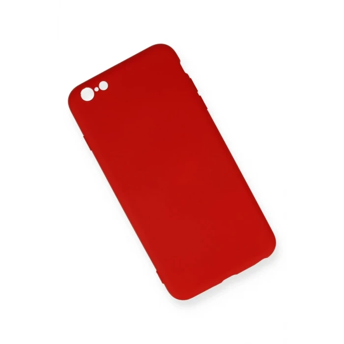 Newface Apple iPhone 6 Plus Kılıf Nano içi Kadife Silikon - Kırmızı