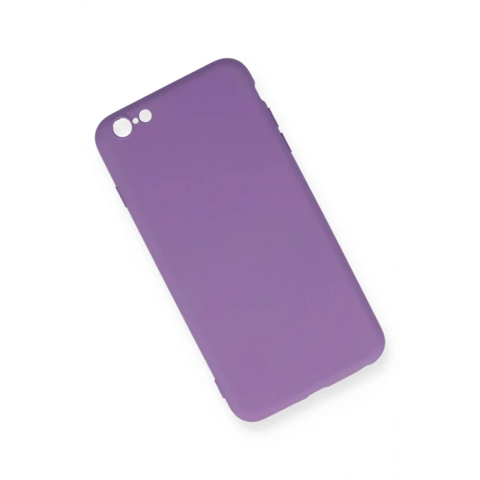 Newface Apple iPhone 6 Plus Kılıf Nano içi Kadife Silikon - Mor