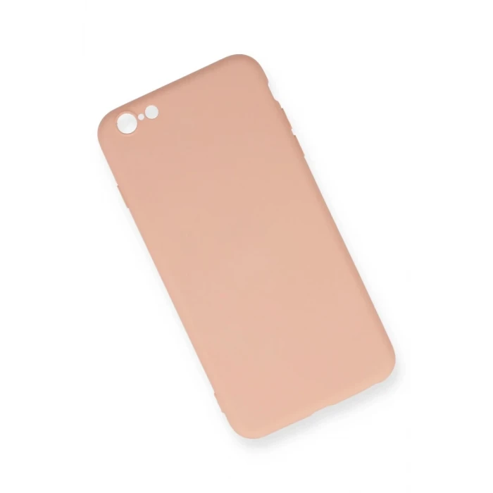 Newface Apple iPhone 6 Plus Kılıf Nano içi Kadife Silikon - Pudra