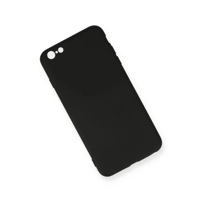 Newface Apple iPhone 6 Plus Kılıf Nano içi Kadife Silikon - Siyah