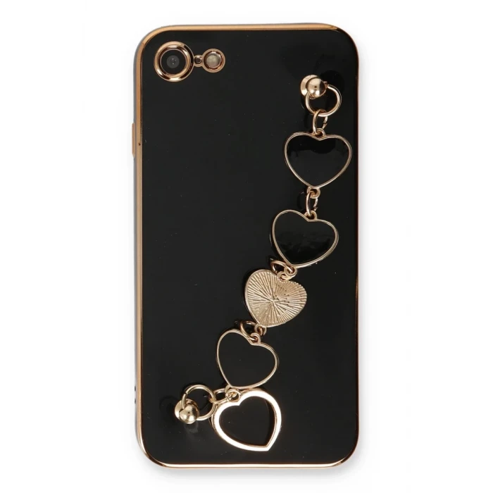 Newface Apple iPhone 7 Kılıf Esila Silikon - Siyah