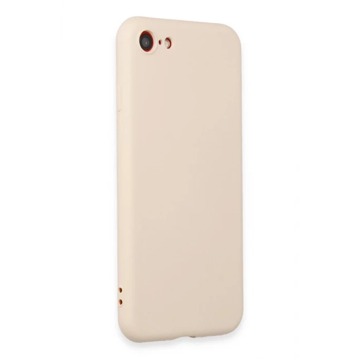 Newface Apple iPhone 7 Kılıf First Silikon - Krem