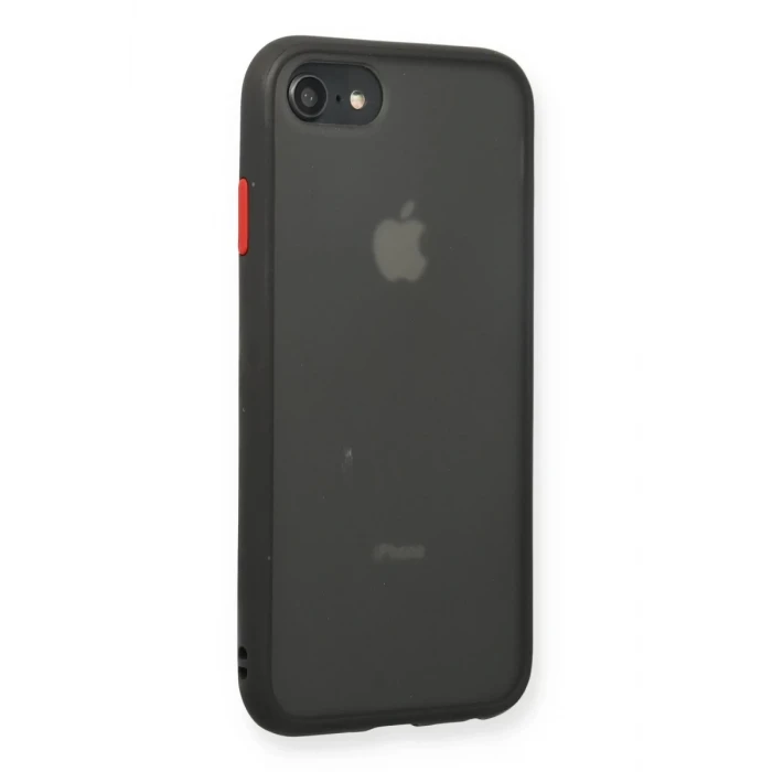 Newface Apple iPhone 7 Kılıf Montreal Silikon Kapak - Siyah
