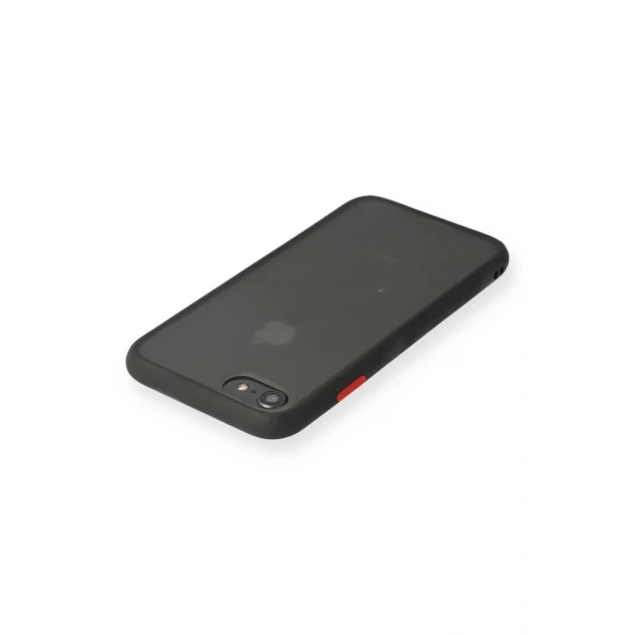 Newface Apple iPhone 7 Kılıf Montreal Silikon Kapak - Siyah