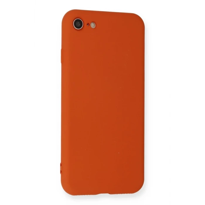 Newface Apple iPhone 7 Kılıf Nano içi Kadife Silikon - Kırmızı