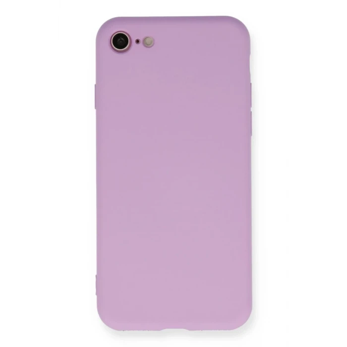 Newface Apple iPhone 7 Kılıf Nano içi Kadife Silikon - Lila