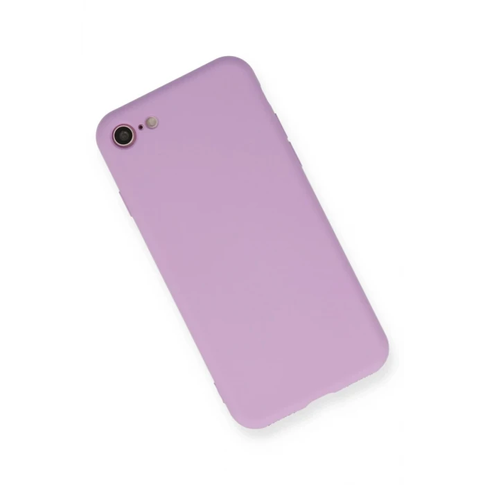 Newface Apple iPhone 7 Kılıf Nano içi Kadife Silikon - Lila