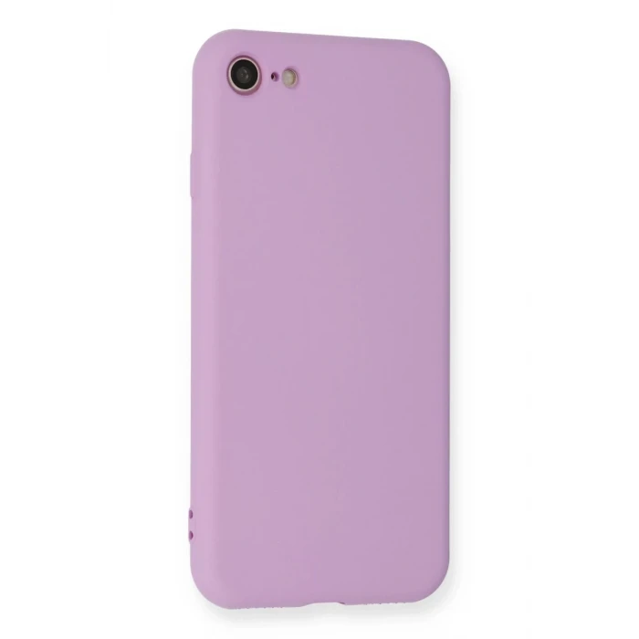 Newface Apple iPhone 7 Kılıf Nano içi Kadife Silikon - Lila