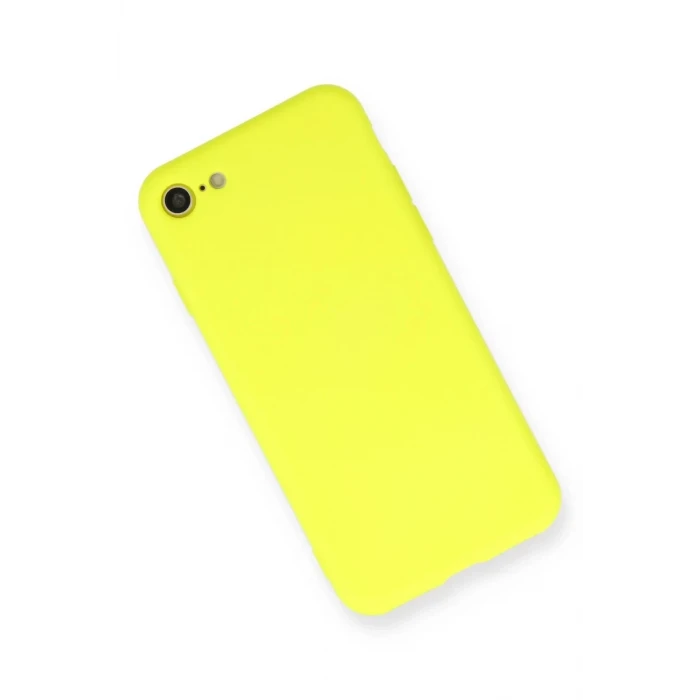 Newface Apple iPhone 7 Kılıf Nano içi Kadife Silikon - Sarı