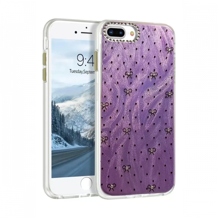 Newface Apple iPhone 7 Plus Kılıf Blade Aynalı Desenli Kapak - Desen 2