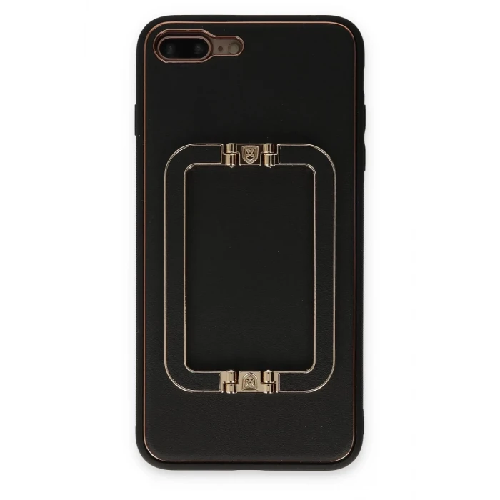 Newface Apple iPhone 7 Plus Kılıf Coco Elit Kapak - Siyah