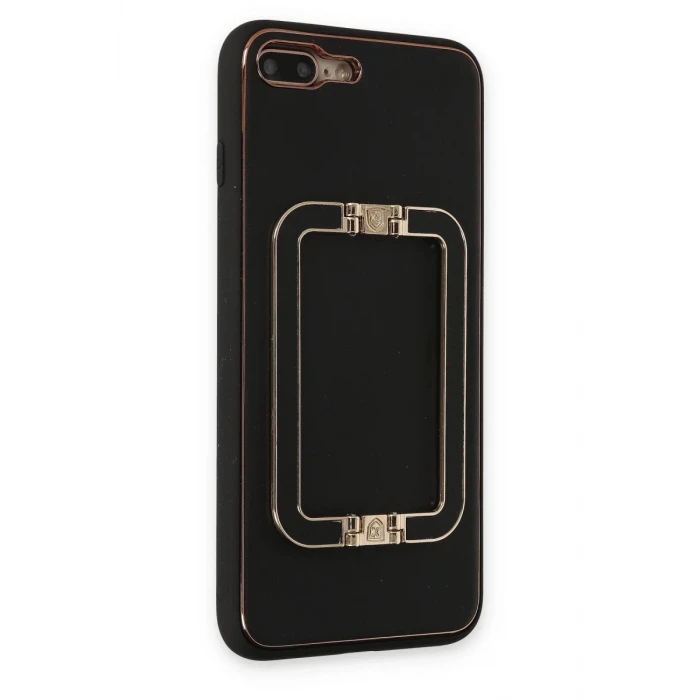 Newface Apple iPhone 7 Plus Kılıf Coco Elit Kapak - Siyah