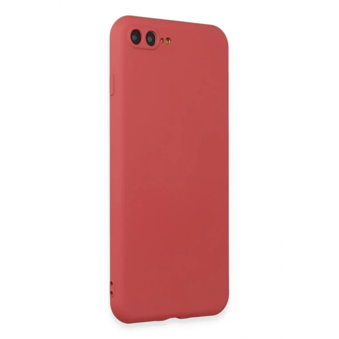Newface Apple iPhone 7 Plus Kılıf First Silikon - Kiremit