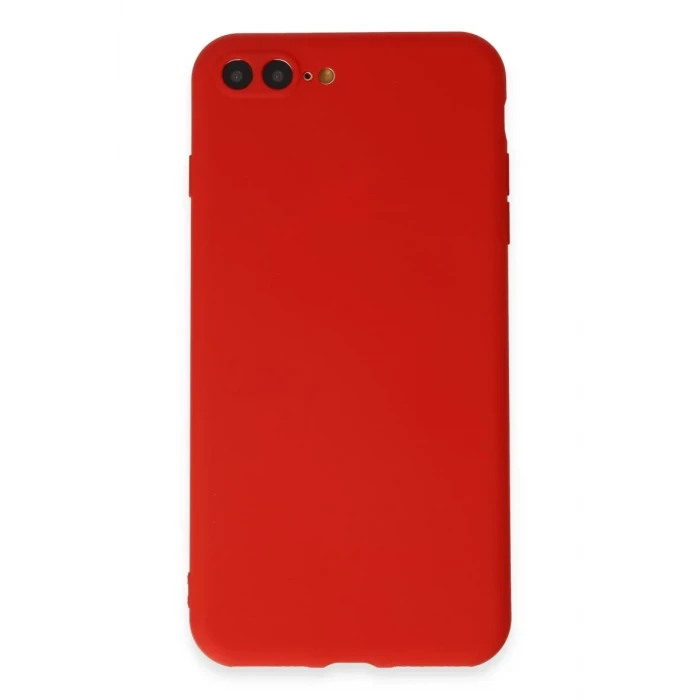 Newface Apple iPhone 7 Plus Kılıf First Silikon - Kırmızı