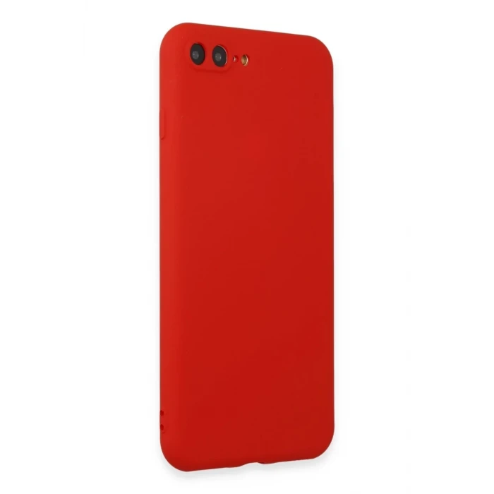 Newface Apple iPhone 7 Plus Kılıf First Silikon - Kırmızı